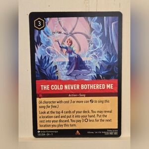 Disney Lorcana Winterspell Frozen Elsa The Cold Never Bothered Me Card Ch 11